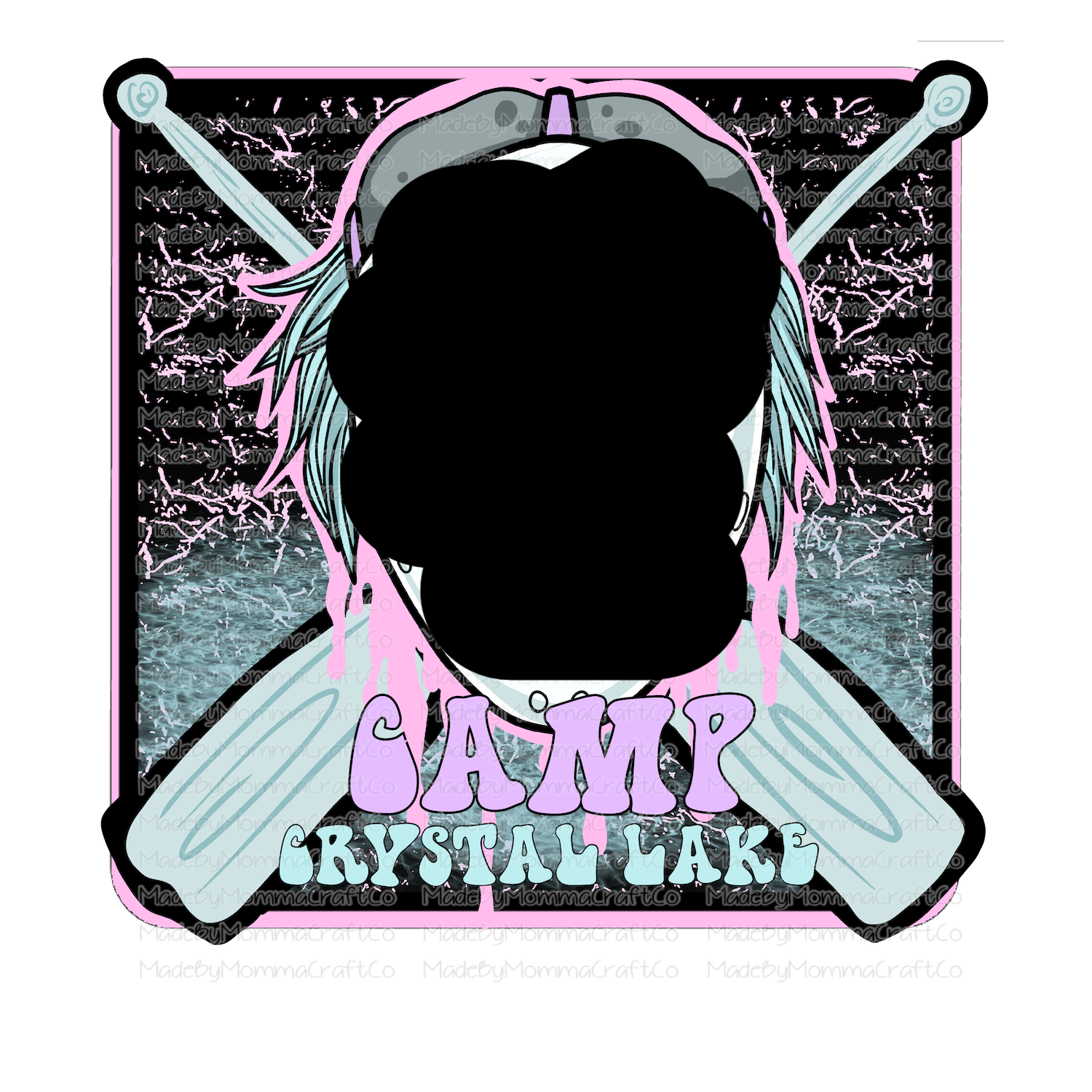 Camp Mask Pastel Horror - Cheat Clear Waterslide™ or White Cast Sticker