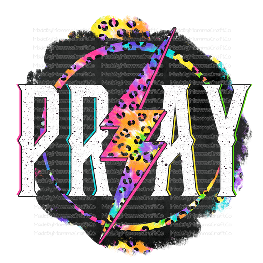 Pray - Rainbow - Lightning - Leopard - Cheat Clear Waterslide™ or White Cast Sticker