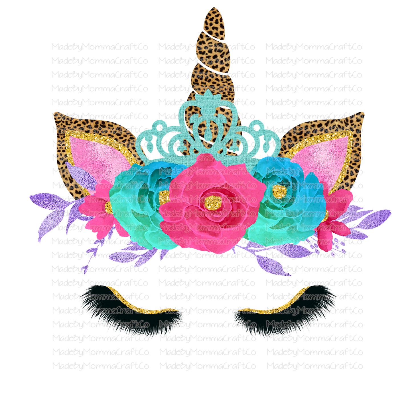 Princess Unicorn - Cheat Clear Waterslide™ or White Cast Sticker