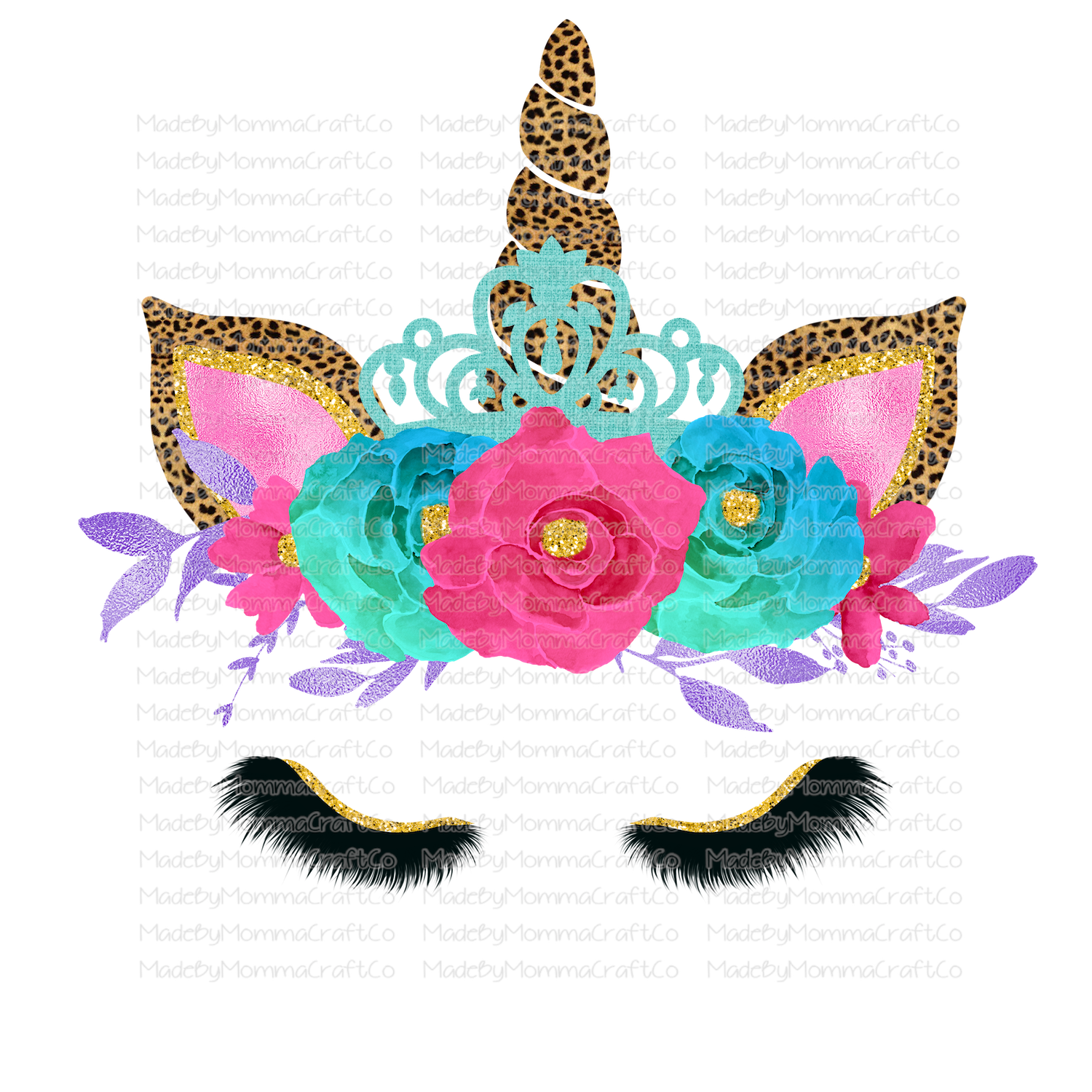 Princess Unicorn - Cheat Clear Waterslide™ or White Cast Sticker
