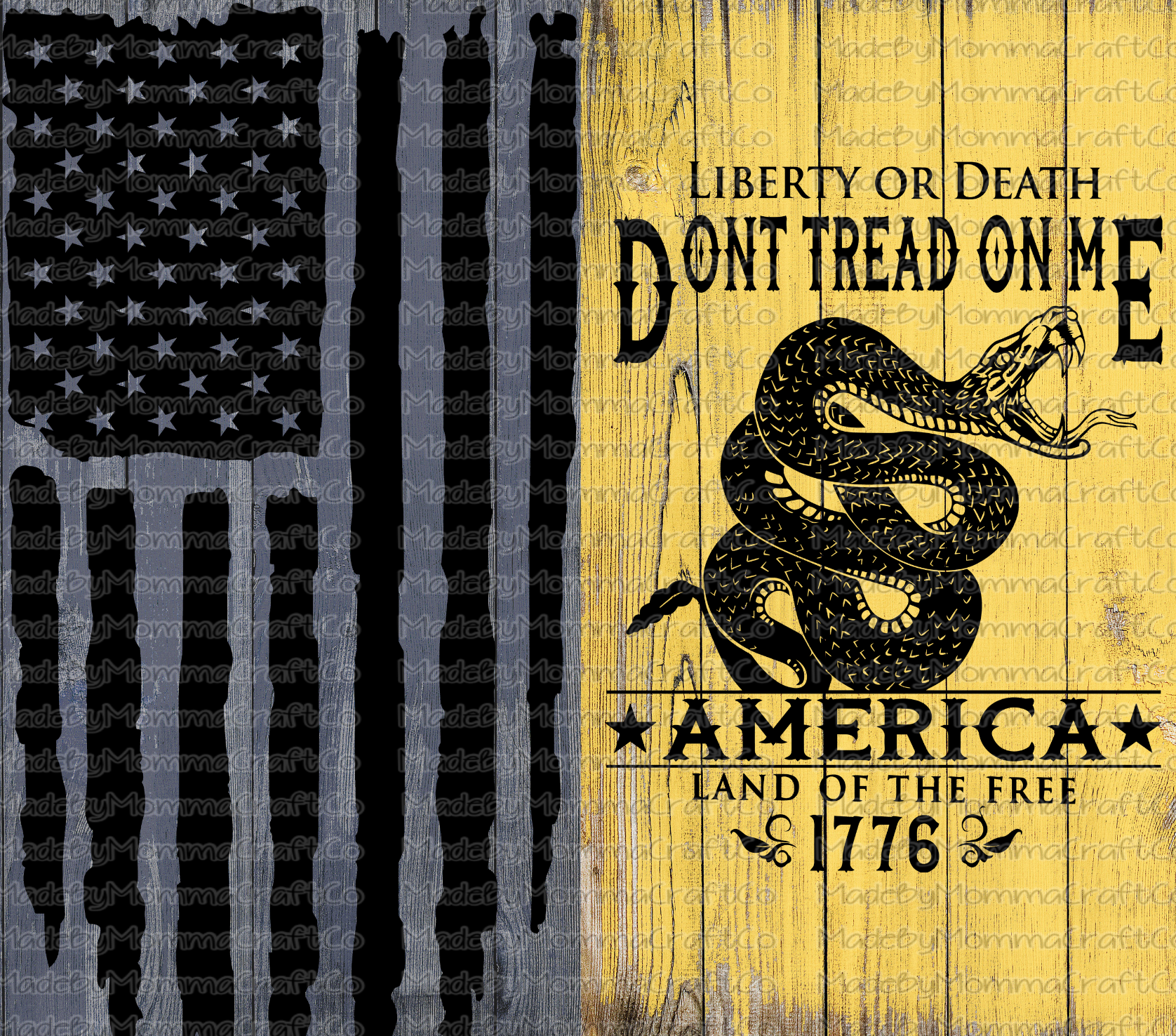 Dont Tread On My 2A Flag Manly Sublimation Tumbler Wrap - Or Clear Waterslide Wrap