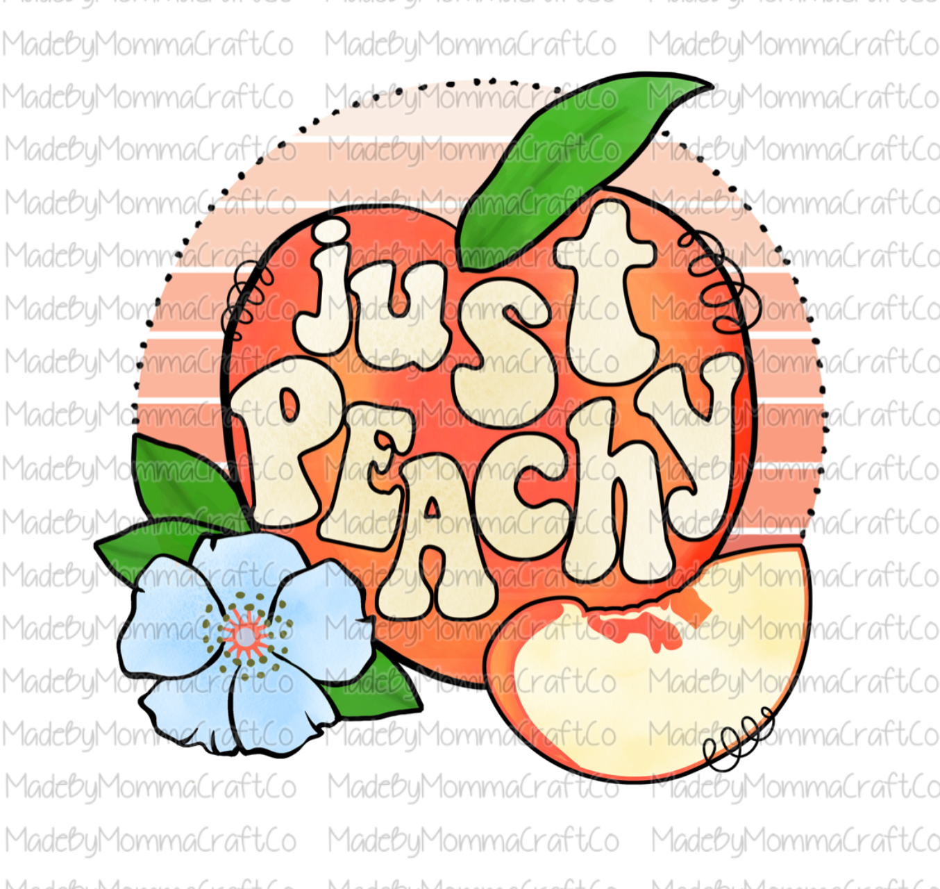 Just Peachy - Cheat Clear Waterslide™ or White Cast Sticker