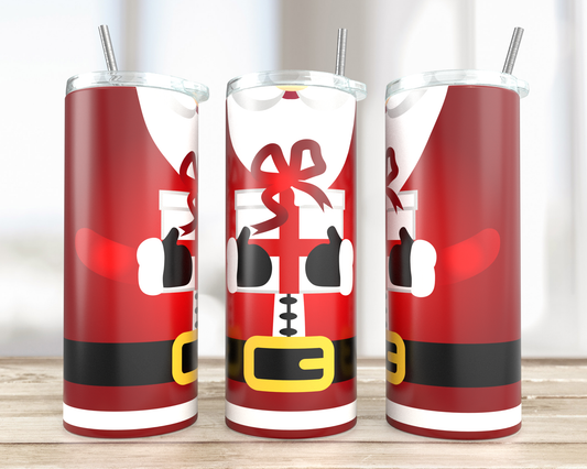 Santa Tumbler Wrap - Sublimation Vinyl Or Waterslide Wrap