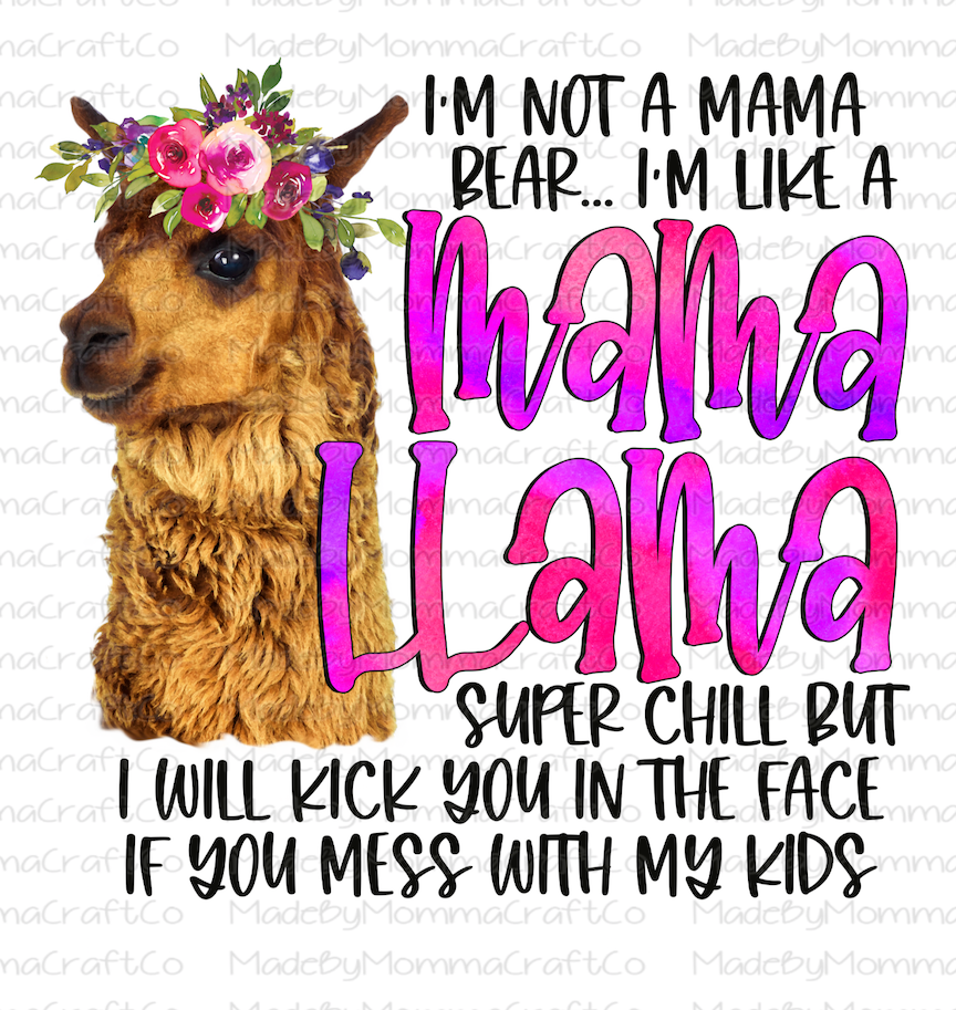 Mama Llama - Cheat Clear Waterslide™ or White Cast Sticker