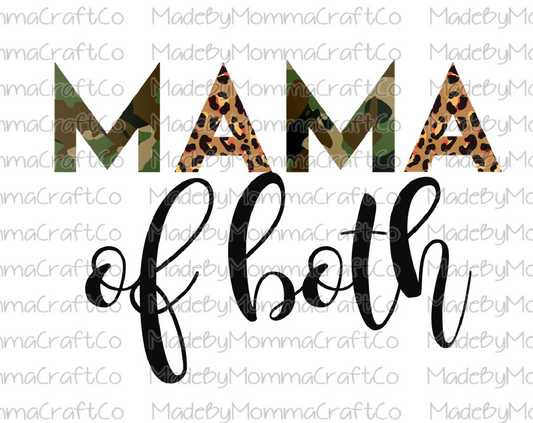 Mama Of Both Camo Leopard - Cheat Clear Waterslide™ or White Cast Sticker