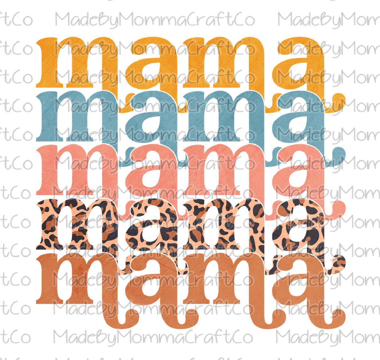 Mama Stacked - Cheat Clear Waterslide™ or White Cast Sticker