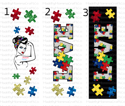 Autism Pen Wraps - Printed Waterslide or Digital Download