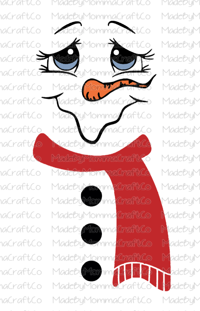 Snow Man Tumbler -Cheat Clear Waterslide™ or White Cast Sticker