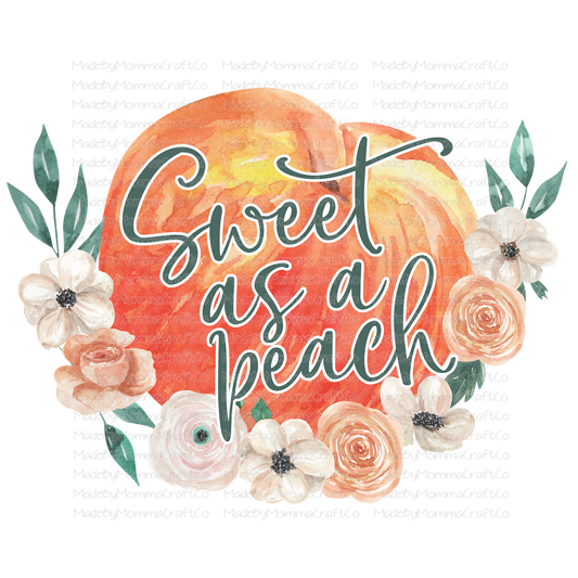 Sweet as a Peach - Cheat Clear Waterslide™ or White Cast Sticker