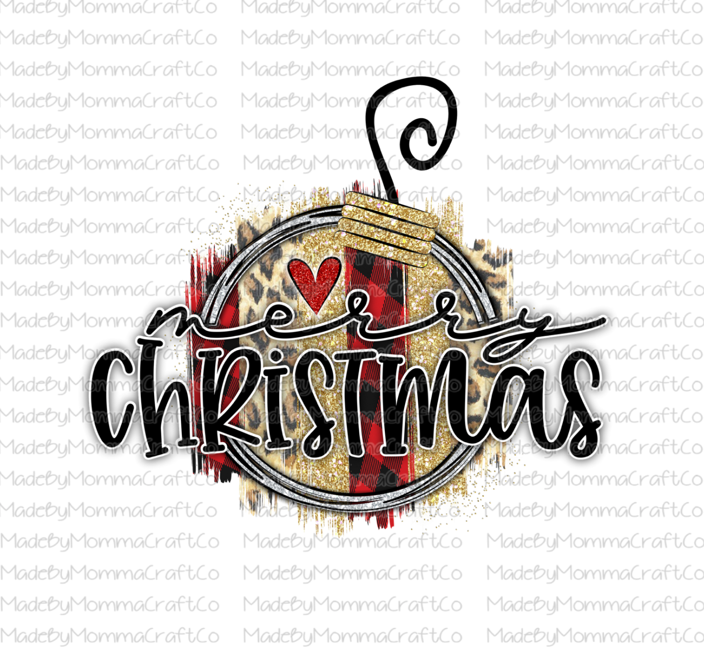 Merry Christmas -Cheat Clear Waterslide™ or White Cast Sticker