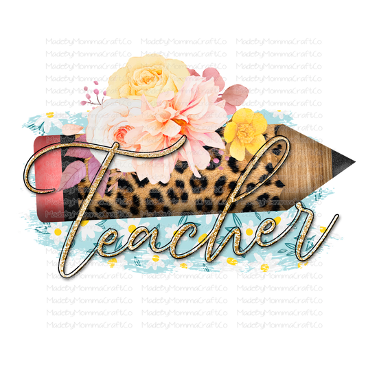 Teacher Pencil - Cheat Clear Waterslide™ or Cheat Clear Sticker Decal