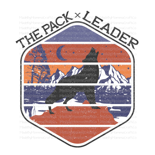 The Pack Leader Retro Wolf - Cheat Clear Waterslide™ or White Cast Sticker