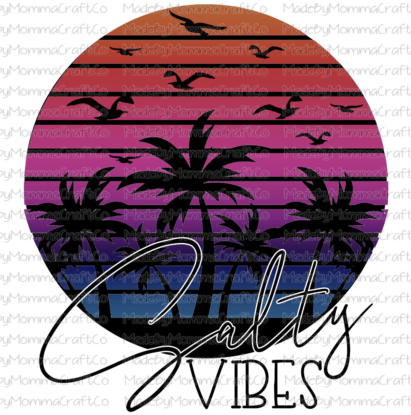 Salty Vibes-Cheat Clear Waterslide™ or White Cast Sticker