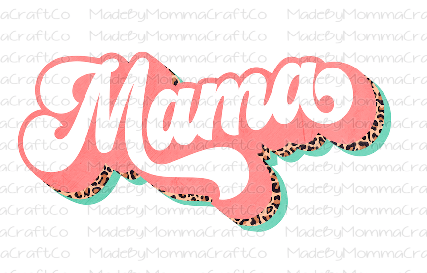 Retro Pink Mama - Cheat Clear Waterslide™ or White Cast Sticker