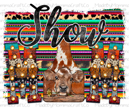 Show Mom Cow Serape -Cheat Clear Waterslide™ or White Cast Sticker