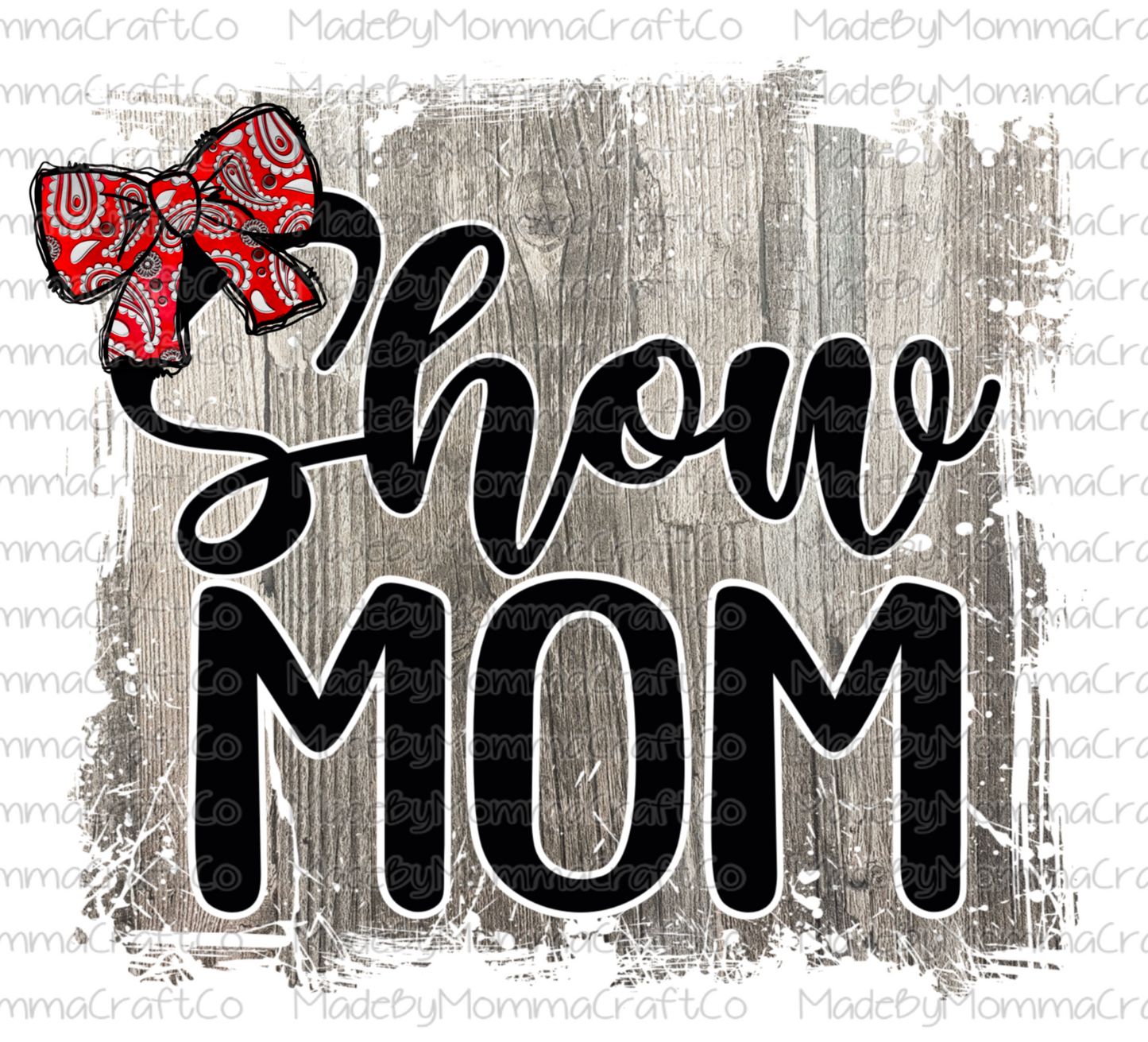 Show Mom Woodgrain -Cheat Clear Waterslide™ or White Cast Sticker