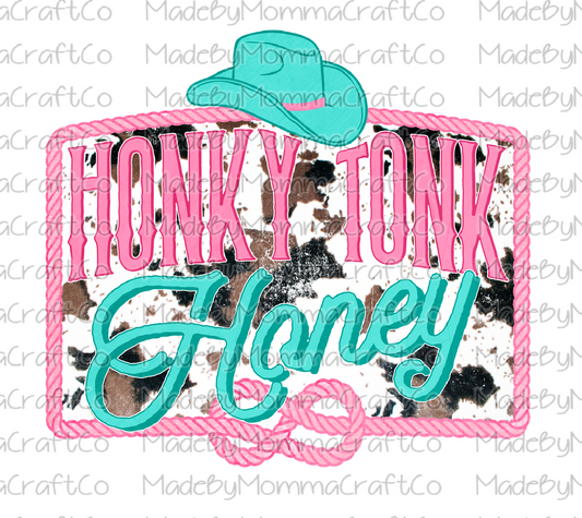 Honkey Tonk Honey Cowhide Retro - Cheat Clear Waterslide™ or White Cast Sticker