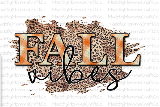 Fall Vibes - Leopard - Cheat Clear Waterslide™ or Cheat Clear Sticker Decal
