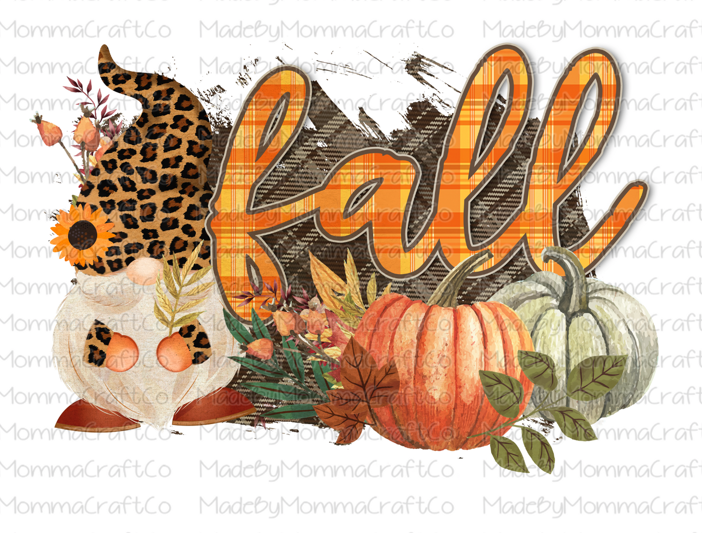 Fall - Gnome - Pumpkin - Leopard - Cheat Clear Waterslide™ or White Cast Sticker