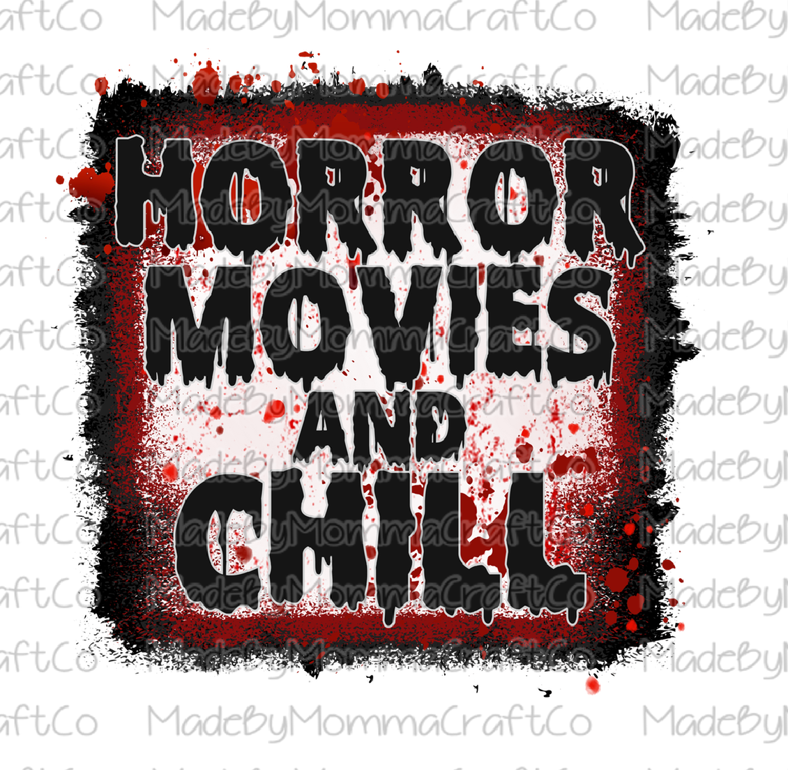 Horror Movies And Chill Crime Show - Cheat Clear Waterslide™ or White Cast Sticker