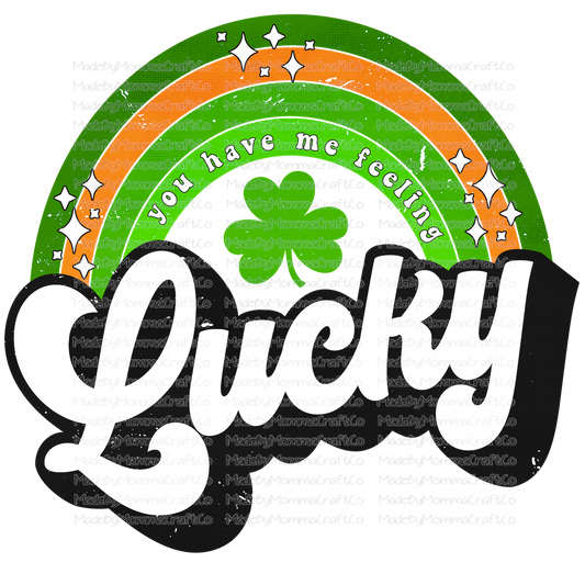 Lucky Rainbow St Patricks Day - Cheat Clear Waterslide™ or White Cast Sticker